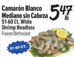El Super 51-60Ct. White Shrimp Headless offer