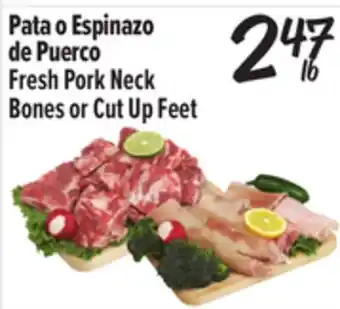 El Super Fresh Pork Neck Bones or Cut Up Feet offer