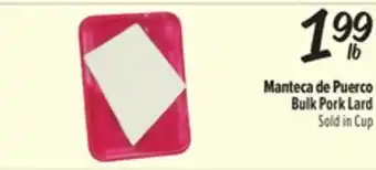 El Super Bulk Pork Lard offer