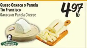 El Super Tío Francisco Oaxaca or Panela Cheese offer