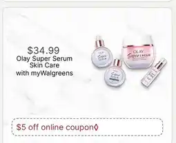 Walgreens Olay Super Serum Skin Care offer