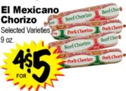 Superior Grocers El Mexicano Chorizo offer