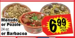 Superior Grocers Menudo or Pozole 24 oz. or Barbacoa offer