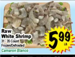 Superior Grocers Raw White Shrimp offer