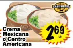 Superior Grocers Crema Mexicana o Centro Americana offer