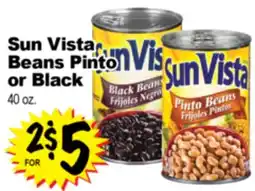 Superior Grocers Sun Vista Beans Pinto or Black offer