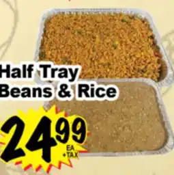 Superior Grocers Half Tray Beans & Rice offer