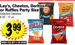 Superior Grocers Lay's, Cheetos, Doritos or Ruffles Party Size offer