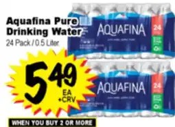 Superior Grocers Aquafina Pure Drinking Water offer