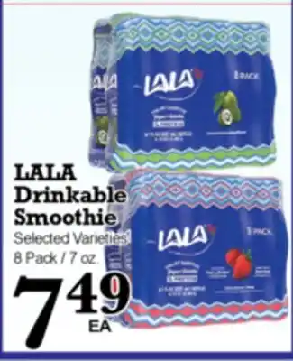 Superior Grocers LALA Drinkable Smoothie offer
