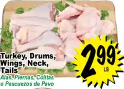 Superior Grocers Turkey, Drums, Wings, Neck, Tails offer