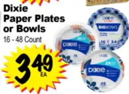 Superior Grocers Dixie Paper Plates or Bowls offer