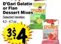 Superior Grocers D'Gari Gelatin or Flan Dessert offer