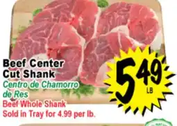 Superior Grocers Beef Center Cut Shank offer
