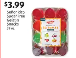Aldi Señor Rico Sugar Free Gelatin Snacks offer