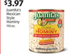 Aldi Juanita's Mexican Style Hominy offer