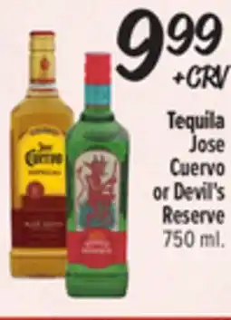 El Super Fresh Jose Cuervo or Devil's Reserve offer