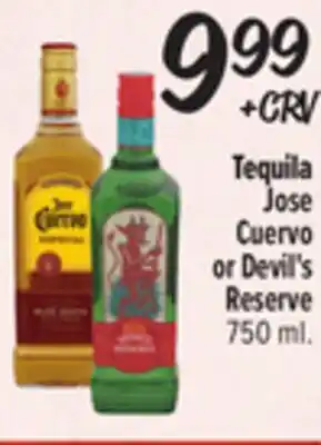 El Super Fresh Jose Cuervo or Devil's Reserve offer