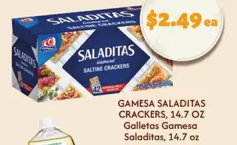 El Super Fresh SALADITAS CRACKERS offer