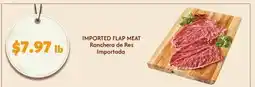 El Super Fresh IMPORTED FLAP MEAT offer