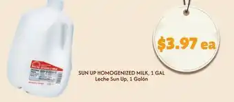 El Super Fresh SUB UP HOMOGENIZED MILK, 1 GAL offer