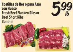 El Super Fresh Fresh Beef Flanken Ribs or Beef Short Ribs offer