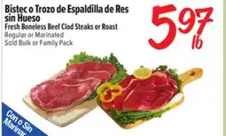 El Super Fresh Fresh Boneless Beef Clod Steaks or Roast offer