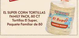 El Super Fresh EL SUPER CORN TORTILLAS FAMILY PACK, 80 CT offer
