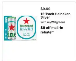 Walgreens 12-Pack Heineken Silver offer
