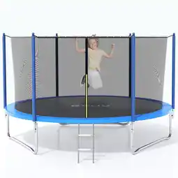 Walmart GVDV Outdoor Trampoline, 8' Backyard Recreational Trampoline with Enclosure for Kids & Adults offer