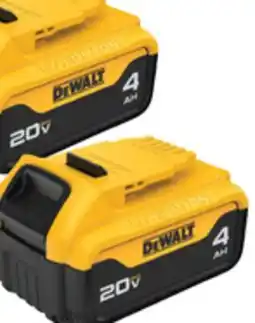 The Home Depot DEWALT 2-Pack 20V Max 4.0Ah Battery offer