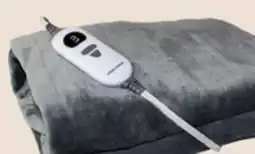 The Home Depot HANDY HEATER 50 x60 Grey Heated Throw Blanket offer