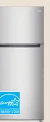 The Home Depot VISSANI Stainless Steel Look 18 cu. ft. Top Freezer Refrigerator offer