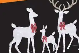 The Home Depot HOME ACCENTS HOLIDAY 3 PC. LED PRE-LIT DEER FAMILY offer
