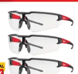 The Home Depot MILWAUKEE 3-Pack Clear Safety Glasses offer
