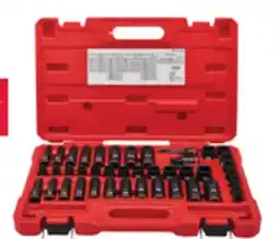 The Home Depot MILWAUKEE Shockwave Impact Duty 43 pc. 3/8 Drive Socket Set offer