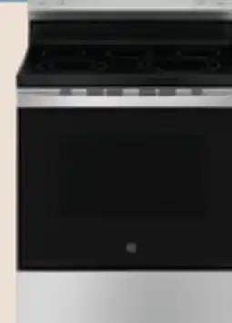 The Home Depot GE 5.3 cu. ft. Stainless Steel Convection Electric Range offer