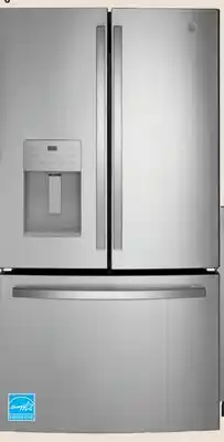 The Home Depot GE 25.6 cu. ft. Stainless Steel French Door Refrigerator offer