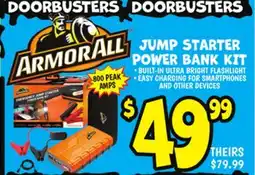 Ollie's ARMOR ALL JUMP STARTER POWER BANK KIT offer