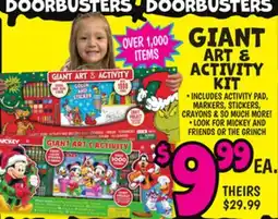 Ollie's GIANT ART & ACTIVITY KIT offer