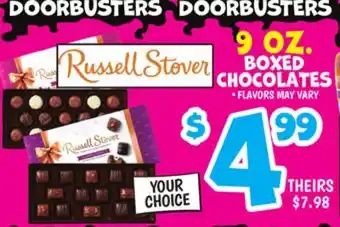 Ollie's BOXED CHOCOLATES offer
