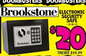 Ollie's BROOKSTONE ELECTRONIC SECURITY SAFE offer
