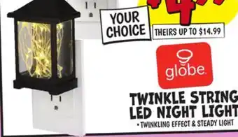 Ollie's TWINKLE STRING LED NIGHT LIGHT offer