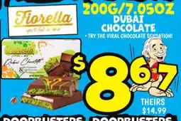 Ollie's FIORELLA 200G/7.05OZ DUBAI CHOCOLATE offer