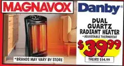 Ollie's MAGNAVOX DUAL QUARTZ RADIANT HEATER offer