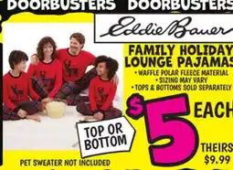 Ollie's FAMILY HOLIDAY LOUNGE PAJAMAS offer