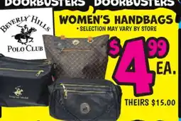 Ollie's DOORBUSTERS WOMEN'S HANDBAGS offer