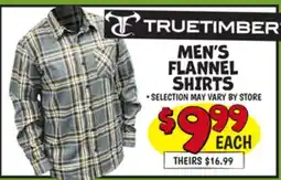 Ollie's TRUETIMBER MEN'S FLANNEL SHIRTS offer
