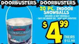 Ollie's 20 PC. INDOOR SNOWBALLS offer