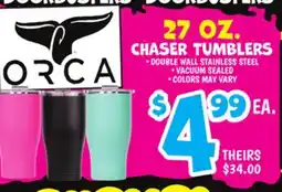 Ollie's 27 OZ. CHASER TUMBLERS offer